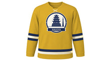 Load image into Gallery viewer, Nagoya Original Hockey Jersey in Castle Gold, front view – custom name and number