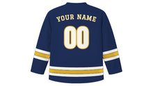 Load image into Gallery viewer, Nagoya Original Hockey Jersey in Midnight Navy, back view with your name and number
