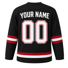 Load image into Gallery viewer, Nairobi Original Hockey Jersey in Black, back view with your name and number