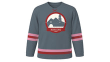Load image into Gallery viewer, Nanjing Original Hockey Jersey in City Wall Grey, front view – custom name and number