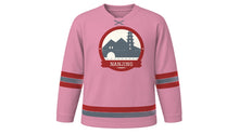 Load image into Gallery viewer, Nanjing Original Hockey Jersey in Plum Blossom Pink, front view – custom name and number