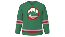 Load image into Gallery viewer, Nanjing Original Hockey Jersey in Purple Mountain Green, front view – custom name and number