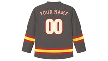 Load image into Gallery viewer, Naples Original Hockey Jersey in Vesuvius Ash, back view with your name and number
