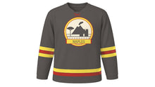 Load image into Gallery viewer, Naples Original Hockey Jersey in Vesuvius Ash, front view – custom name and number
