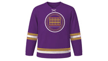 Load image into Gallery viewer, Natale di Roma Original Hockey Jersey in Imperial Purple, front view – custom name and number