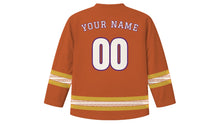 Load image into Gallery viewer, Natale di Roma Original Hockey Jersey in Terracotta, back view with your name and number