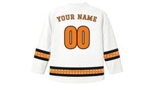 Load image into Gallery viewer, National Day for Truth and Reconciliation Original Hockey Jersey in White, back view with your name and number