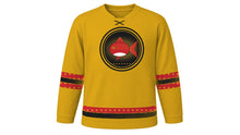 Load image into Gallery viewer, Nebuta Matsuri Original Hockey Jersey in Gold, front view – custom name and number