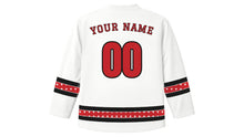 Load image into Gallery viewer, Nebuta Matsuri Original Hockey Jersey in White, back view with your name and number