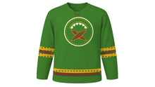Load image into Gallery viewer, New Yam Festival Original Hockey Jersey in Leaf Green, front view – custom name and number
