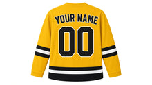 Load image into Gallery viewer, New York Original Hockey Jersey in Yellow, back view with your name and number