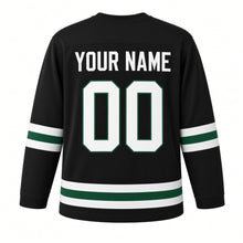 Load image into Gallery viewer, Nigeria Independence Day Original Hockey Jersey in Black, back view with your name and number