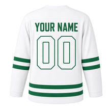 Load image into Gallery viewer, Nigeria Independence Day Original Hockey Jersey in White, back view with your name and number