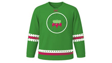 Load image into Gallery viewer, Night of the Radishes Original Hockey Jersey in Leaf Green, front view – custom name and number