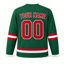 Load image into Gallery viewer, Nowruz Original Hockey Jersey in Green, back view with your name and number