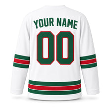 Load image into Gallery viewer, Nowruz Original Hockey Jersey in White, back view with your name and number