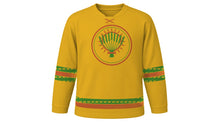 Load image into Gallery viewer, Nuakhai Original Hockey Jersey in Harvest Gold, front view – custom name and number