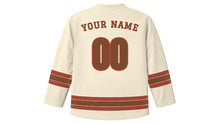 Load image into Gallery viewer, Nuremberg Original Hockey Jersey in Old Town Cream, back view with your name and number
