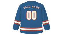 Load image into Gallery viewer, Nuremberg Original Hockey Jersey in Pegnitz River Blue, back view with your name and number