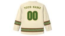 Load image into Gallery viewer, Oak Apple Day Original Hockey Jersey in Cream, back view with your name and number