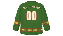 Load image into Gallery viewer, Oak Apple Day Original Hockey Jersey in Oak Green, back view with your name and number