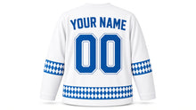Load image into Gallery viewer, Oktoberfest Original Hockey Jersey in White, back view with your name and number