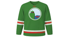 Load image into Gallery viewer, Ólavsøka Original Hockey Jersey in Grass Green, front view – custom name and number
