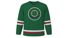 Load image into Gallery viewer, Old New Year Original Hockey Jersey in Spruce Green, front view – custom name and number