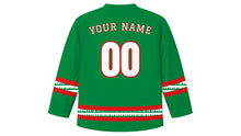 Load image into Gallery viewer, Oman National Day Original Hockey Jersey in Green, back view with your name and number