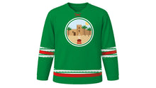 Load image into Gallery viewer, Oman National Day Original Hockey Jersey in Green, front view – custom name and number