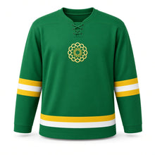 Load image into Gallery viewer, Onam Original Hockey Jersey in Green, front view – custom name and number