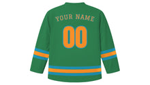 Load image into Gallery viewer, Orlando Original Hockey Jersey in Palm Green, back view with your name and number