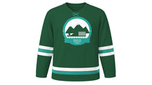 Load image into Gallery viewer, Oslo Original Hockey Jersey in Pine Green, front view – custom name and number