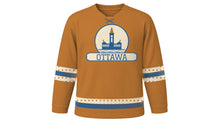 Load image into Gallery viewer, Ottawa Original Hockey Jersey in Copper, front view – custom name and number