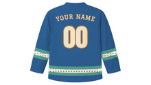Load image into Gallery viewer, Ottawa Original Hockey Jersey in Rideau Blue, back view with your name and number