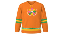 Load image into Gallery viewer, Pahiyas Original Hockey Jersey in Sunset Orange, front view – custom name and number