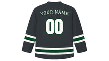 Load image into Gallery viewer, Pakistan Independence Day Original Hockey Jersey in Charcoal, back view with your name and number
