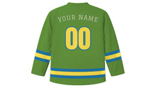 Load image into Gallery viewer, Palermo Original Hockey Jersey in Prickly Pear Green, back view with your name and number