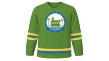 Load image into Gallery viewer, Palermo Original Hockey Jersey in Prickly Pear Green, front view – custom name and number