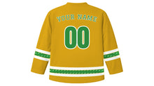 Load image into Gallery viewer, Palm Sunday Original Hockey Jersey in Gold, back view with your name and number