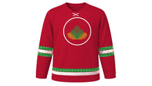 Load image into Gallery viewer, Palm Sunday Original Hockey Jersey in Red, front view – custom name and number