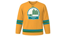 Load image into Gallery viewer, Panama City Original Hockey Jersey in Mango Orange, front view – custom name and number