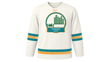 Load image into Gallery viewer, Panama City Original Hockey Jersey in Pearl White, front view – custom name and number