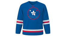 Load image into Gallery viewer, Panama Independence Day Original Hockey Jersey in Blue, front view – custom name and number