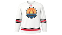 Load image into Gallery viewer, Papua New Guinea Independence Day Original Hockey Jersey in White, front view – custom name and number