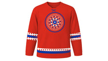Load image into Gallery viewer, Paraguay Independence Day Original Hockey Jersey in Paraguay Red, front view – custom name and number