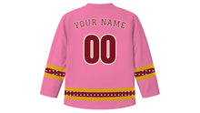 Load image into Gallery viewer, Pchum Ben Original Hockey Jersey in Lotus Pink, back view with your name and number