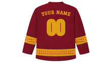 Load image into Gallery viewer, Pchum Ben Original Hockey Jersey in Maroon, back view with your name and number