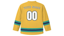 Load image into Gallery viewer, Penang Original Hockey Jersey in Peranakan Yellow, back view with your name and number