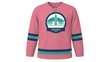 Load image into Gallery viewer, Penang Original Hockey Jersey in Shophouse Pink, front view – custom name and number